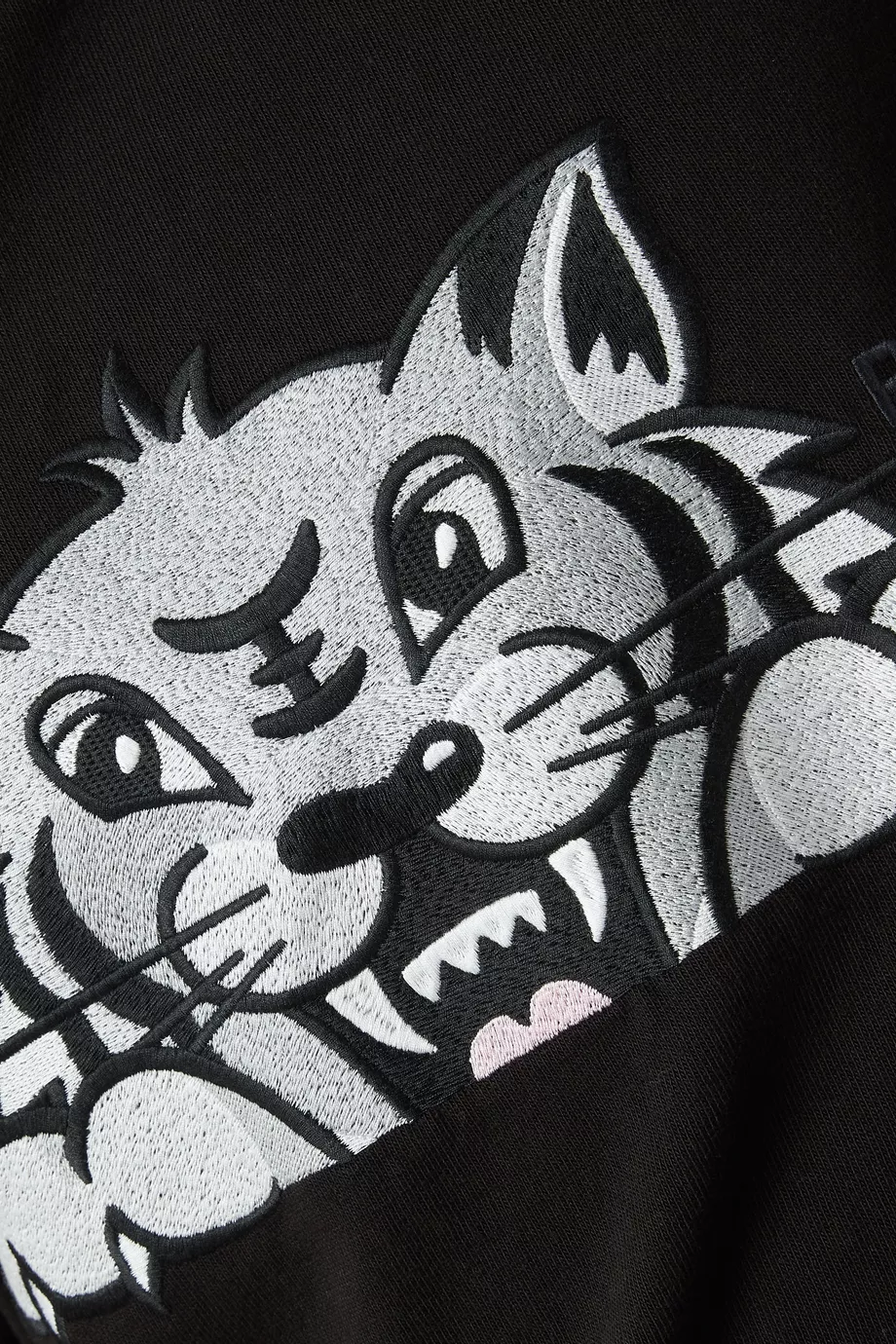 KENZO Happy Tiger Embroidered Oversized T Shirt 5TS5264SI