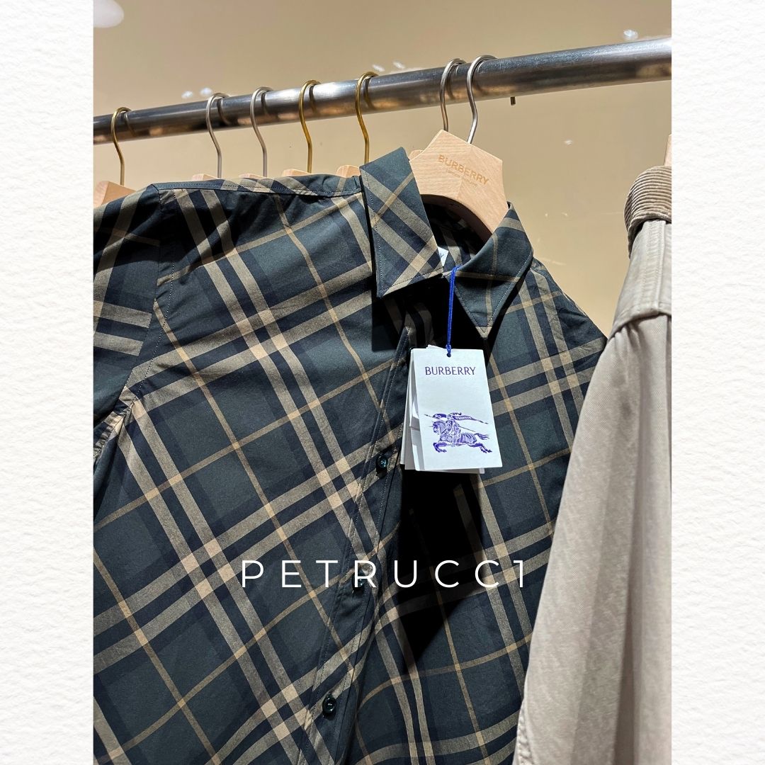 BURBERRY Check Cotton Shirt 8100681