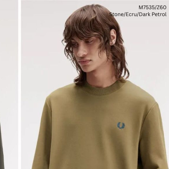 Fred Perry Crew Neck Sweater Sweatshirt M7535