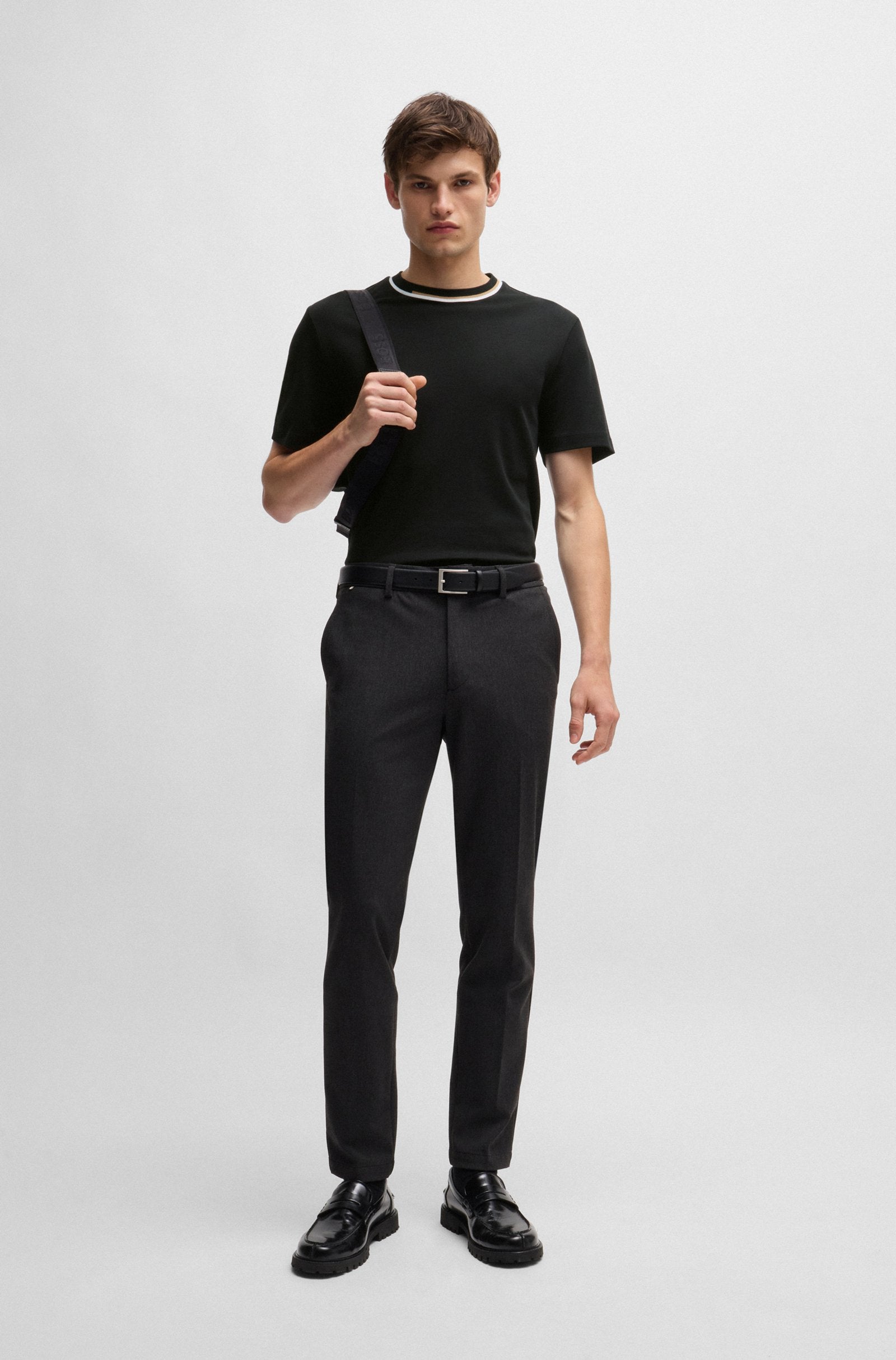 BOSS Interlock Cotton T Shirt C-Thompson 30 50530089
