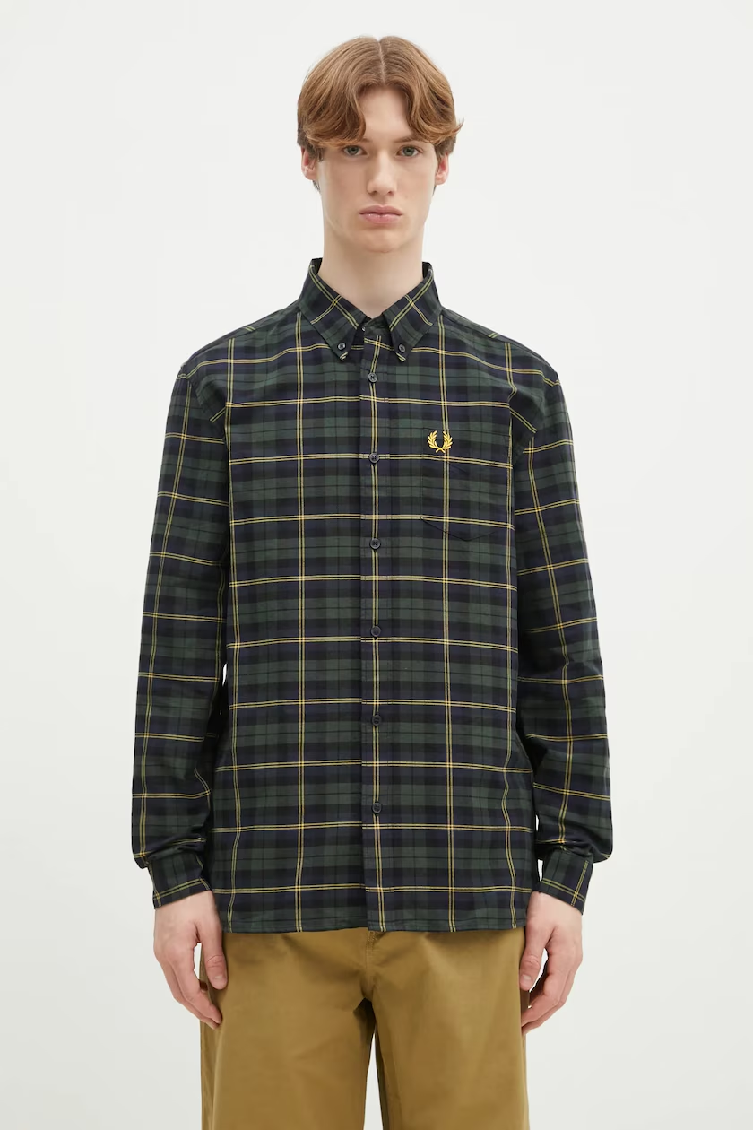 Fred Perry Oxford Tartan Shirt Long Sleeve M9621/608