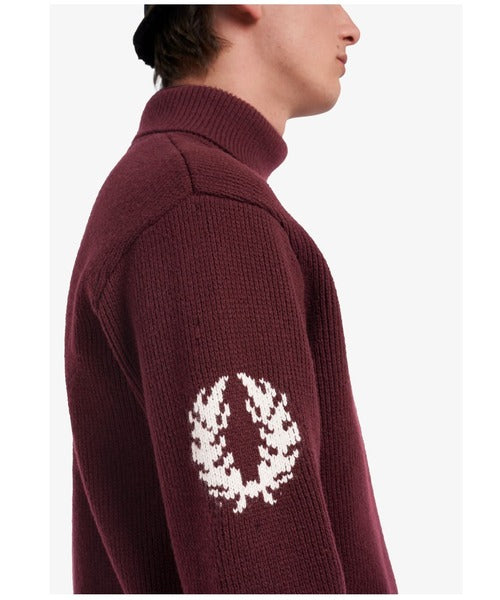 Fred Perry Laurel Wreath Roll Neck Jumper Sweater K4561/597