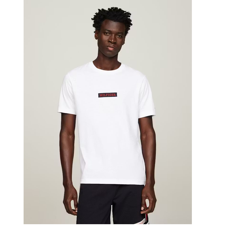 TOMMY HILFIGER Monotype Logo Patch T Shirt MW0MW34373