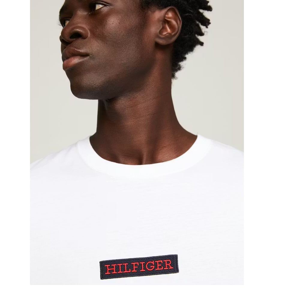 TOMMY HILFIGER Monotype Logo Patch T Shirt MW0MW34373