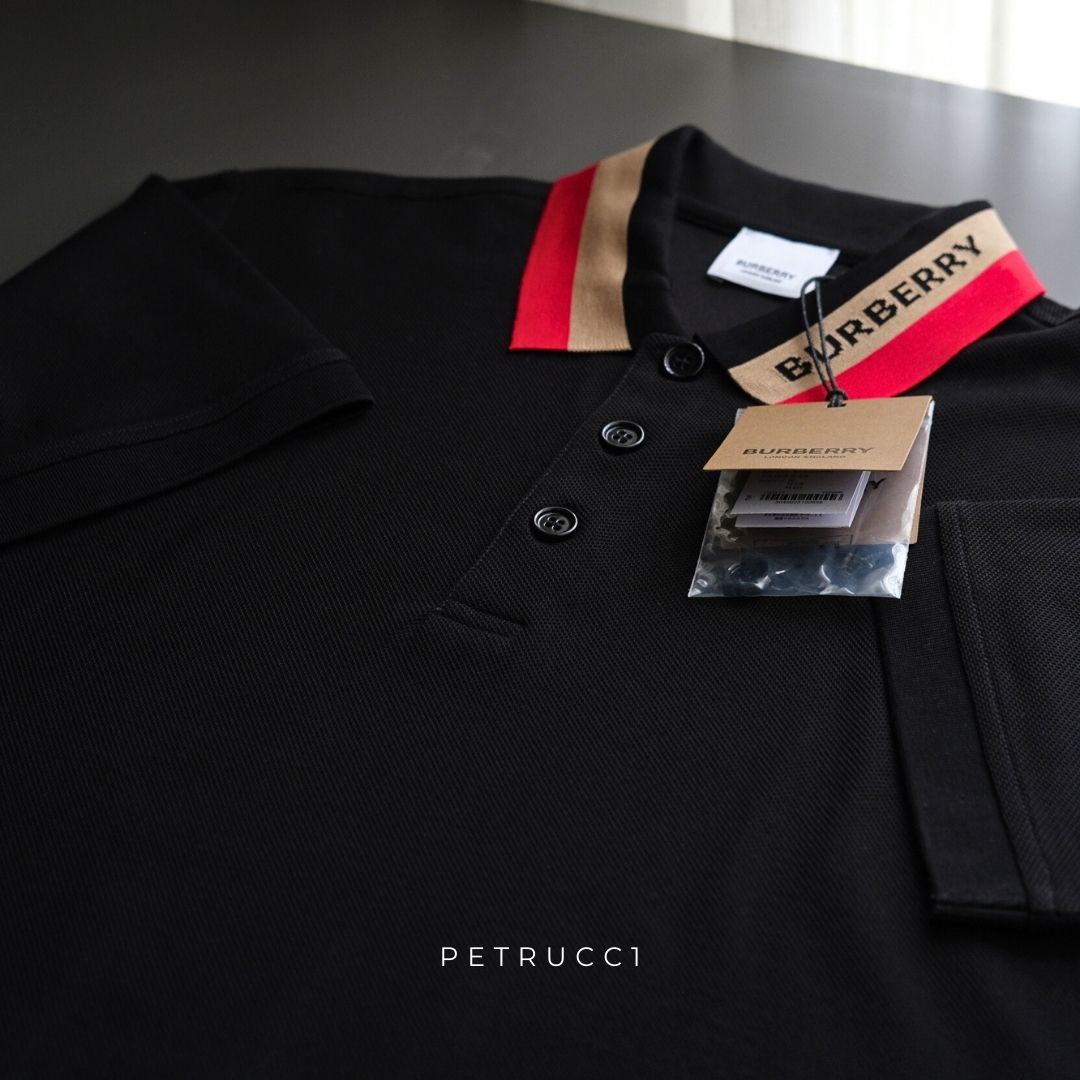 BURBERRY Edney Contrasting Collar Polo Shirt 8039265