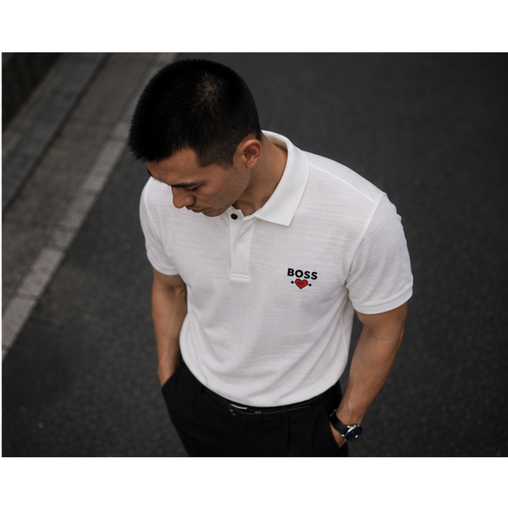 BOSS Polo Shirt Pique Cowo Pria 50463519