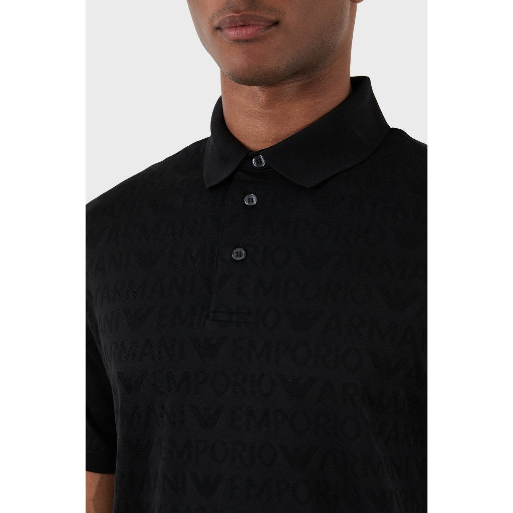 EMPORIO ARMANI EA7 Jacquard Polo Collar  3D1FM8