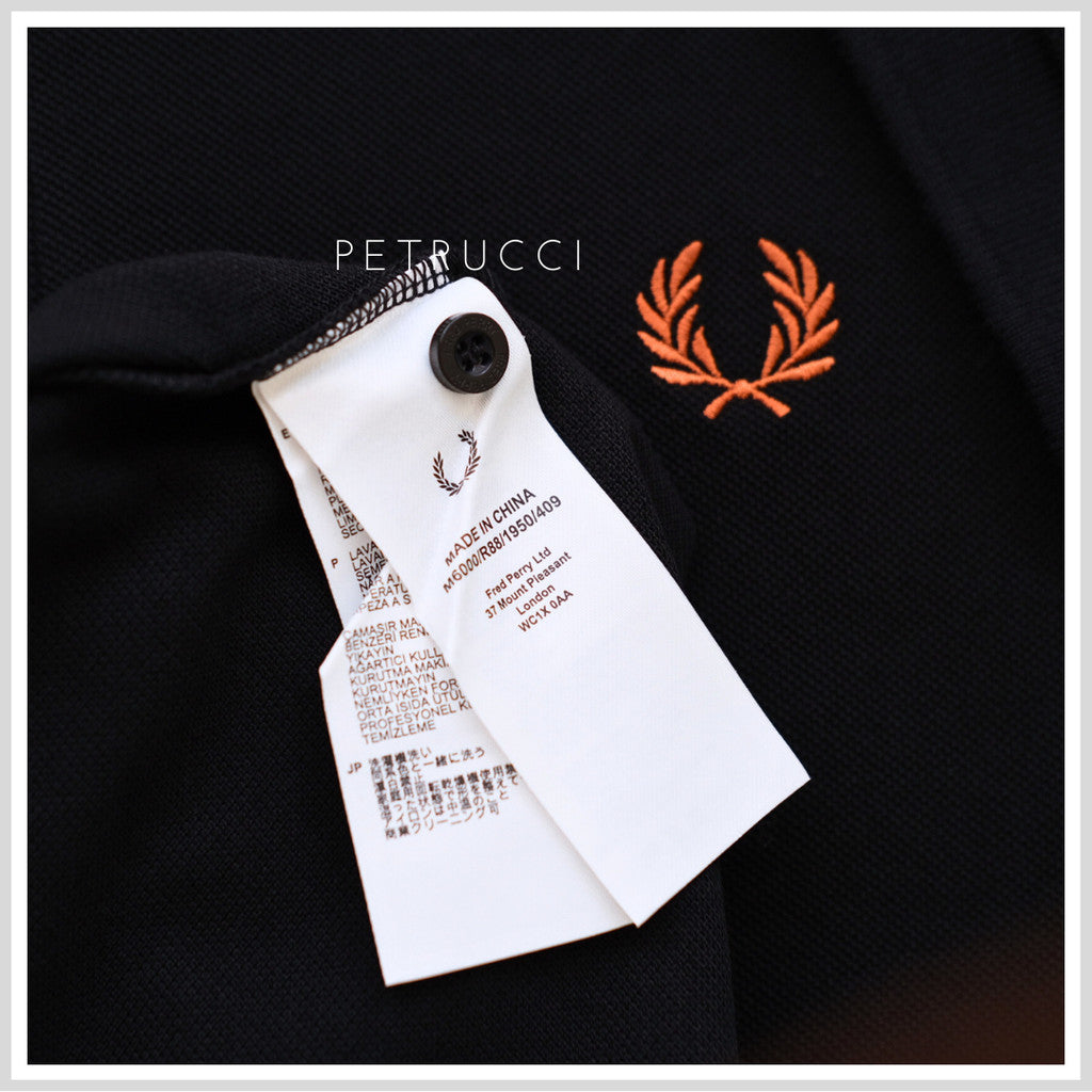 Fred Perry Polo Shirt Collar Cowo Original Kerah M6000/R88