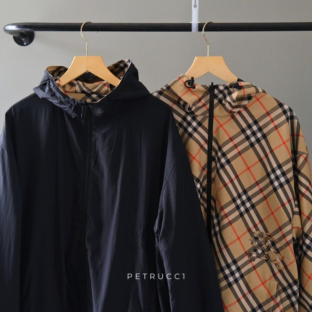 BURBERRY Reversible Check Hooded Jacket 81041021