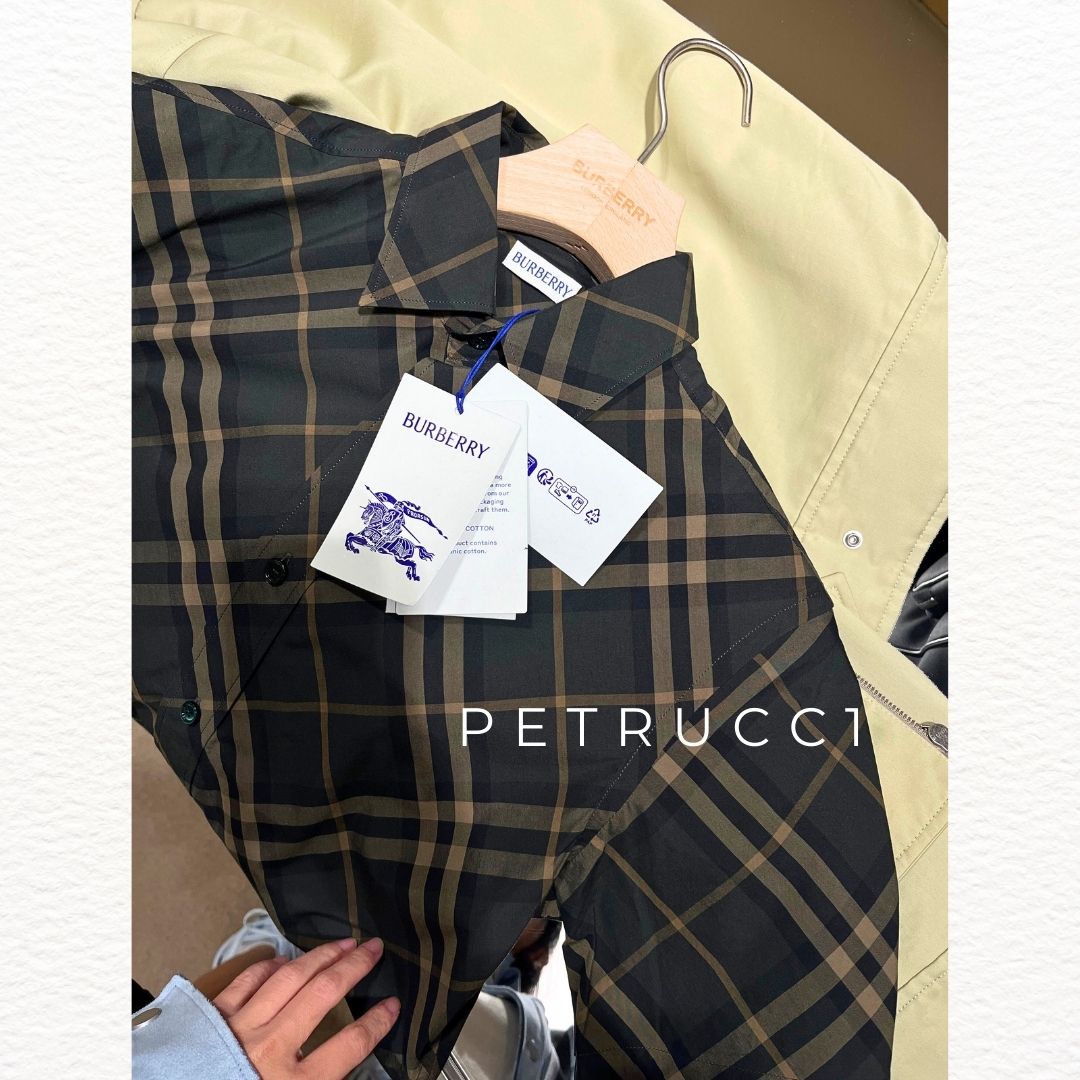 BURBERRY Check Cotton Shirt 8100681