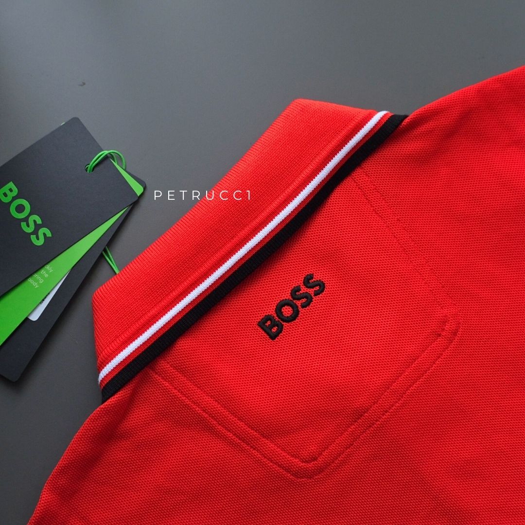 BOSS Polo shirt in cotton-blend piqué with S.Café  PADDY PRO 50249000