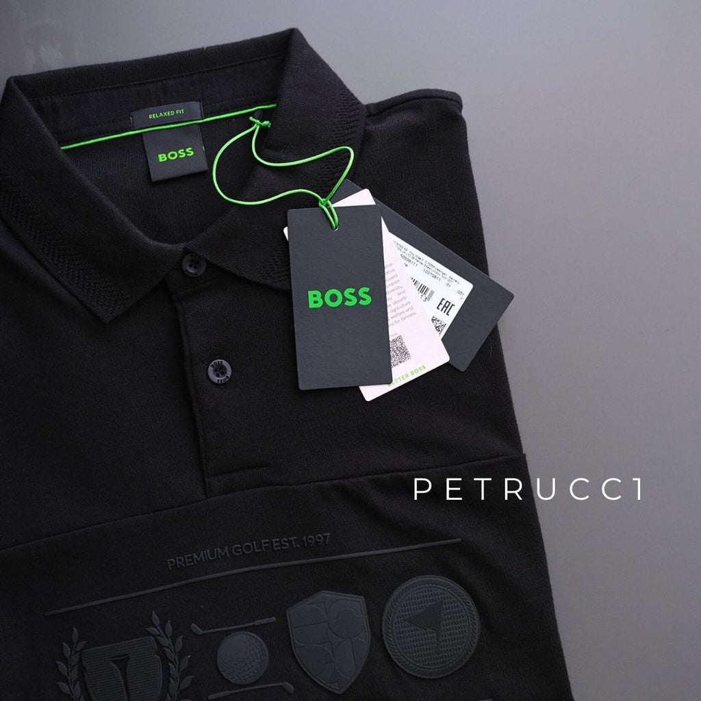 BOSS Relaxed-fit polo shirt in cotton with golf artwork Percy Heritage 50538111