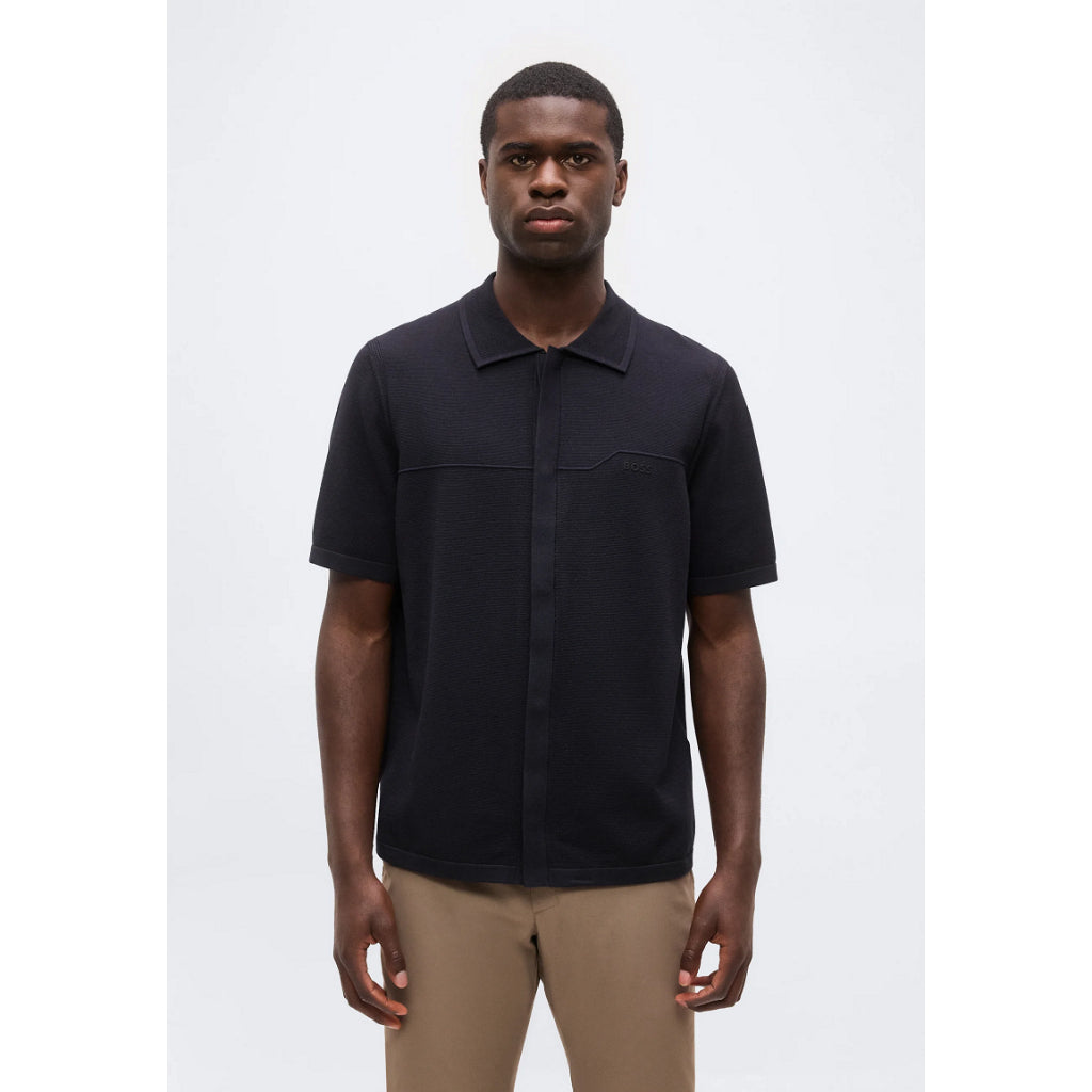BOSS KN_Terrace ST Knitted Golf Polo Shirt 50558348