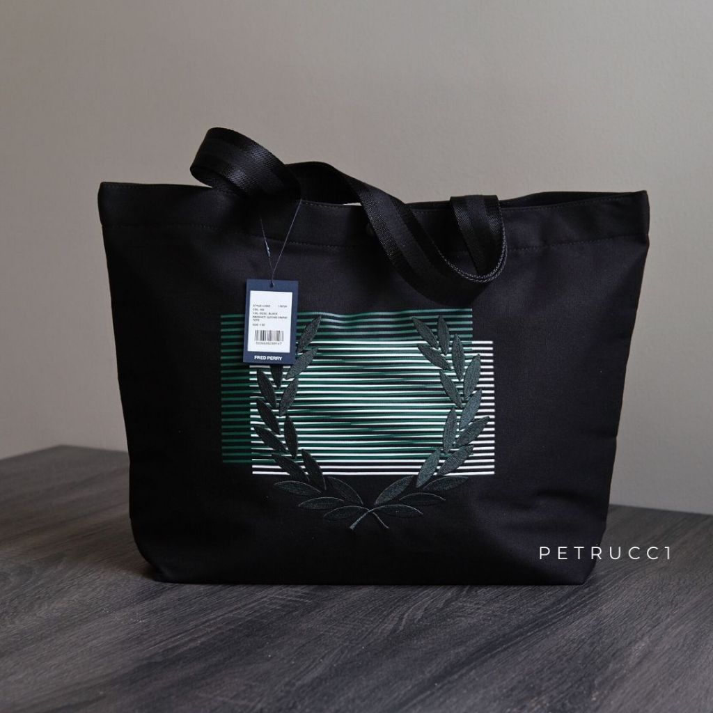 Fred Perry Glitch Graphic Tote Bag L3242