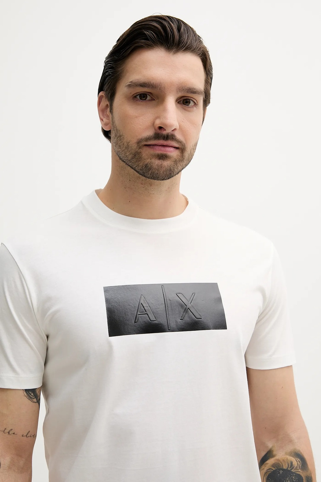 ARMANI EXCHANGE Vinyl Logo Print T Shirt XM000786