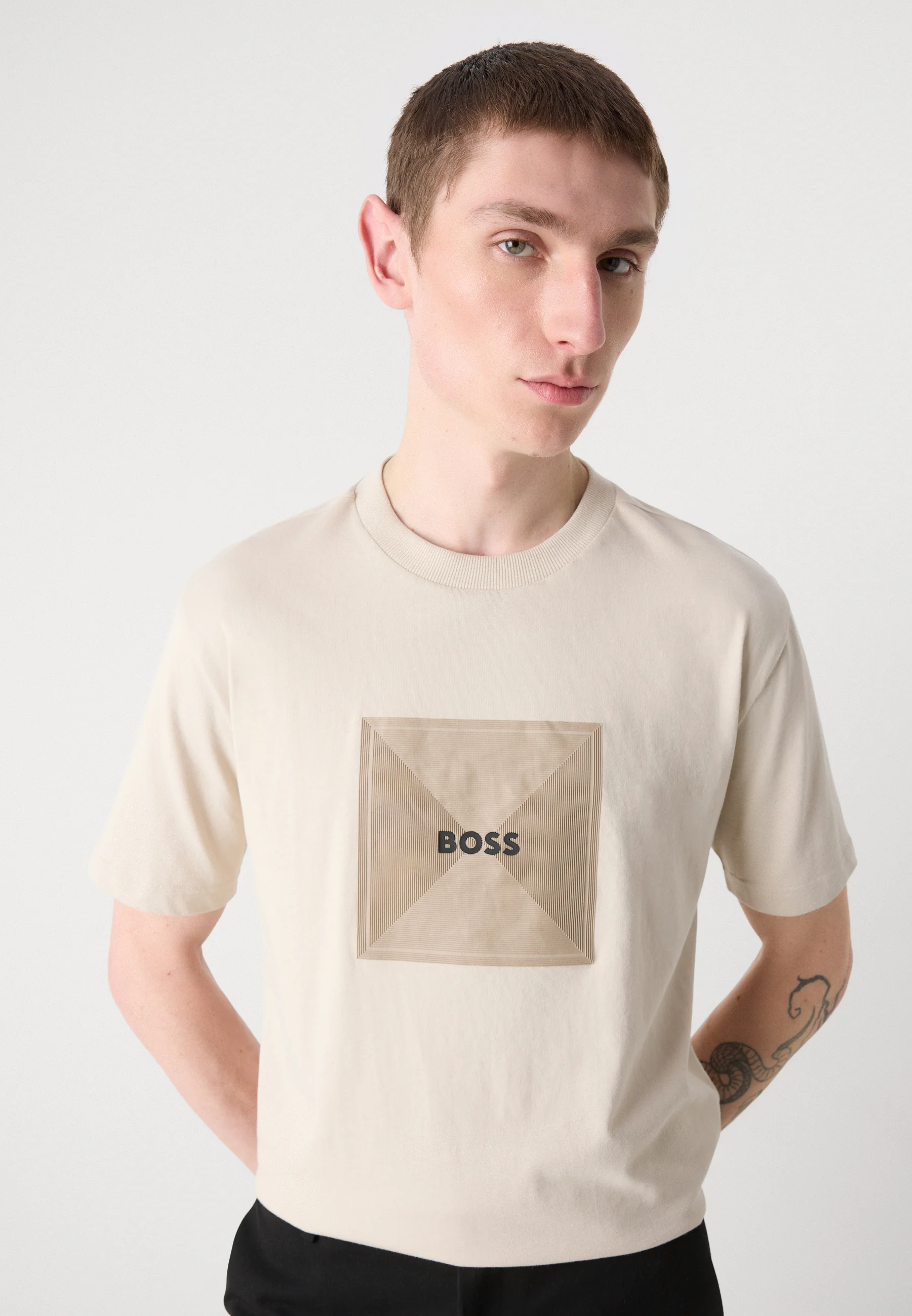 BOSS TEE LOGO RIB 99 50538096