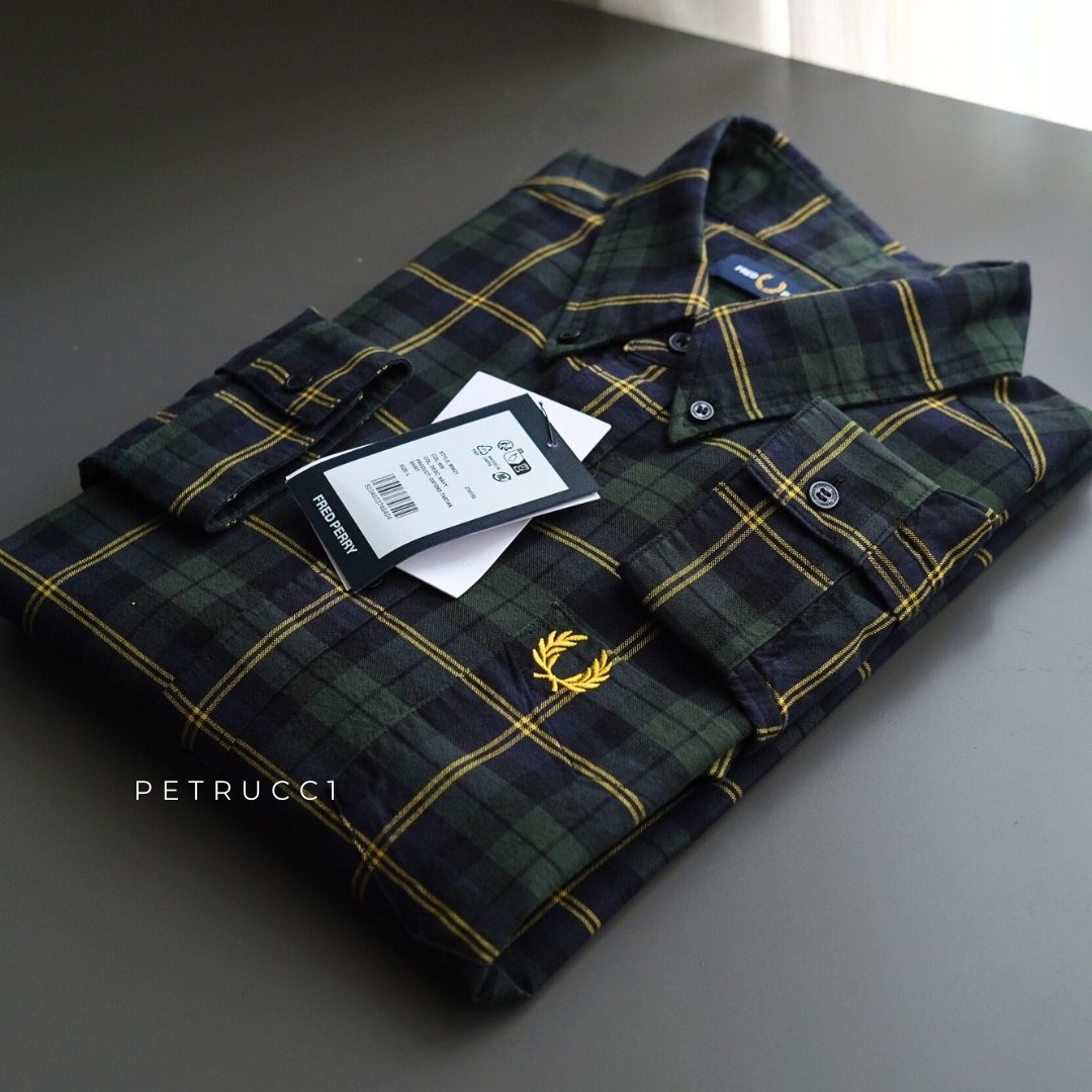 Fred Perry Oxford Tartan Shirt Long Sleeve M9621/608