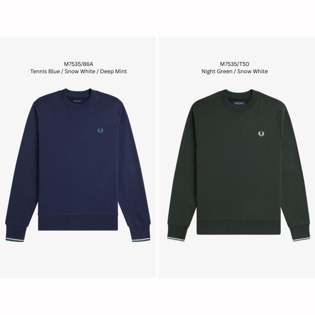 Fred Perry Crew Neck Sweater Sweatshirt M7535
