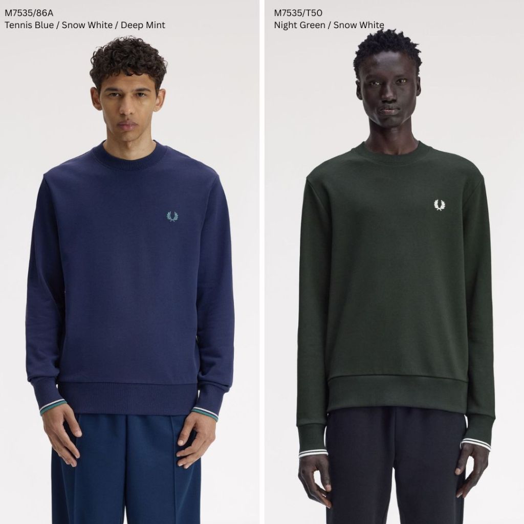 Fred Perry Crew Neck Sweater Sweatshirt M7535