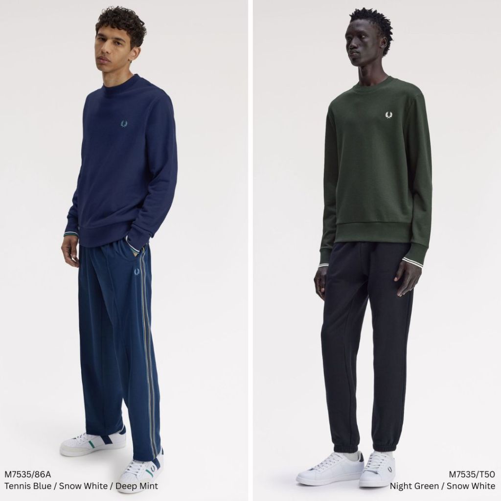 Fred Perry Crew Neck Sweater Sweatshirt M7535