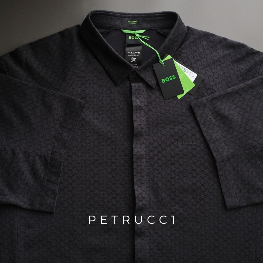 BOSS Knitted Cotton Piqué Shirt 50540196