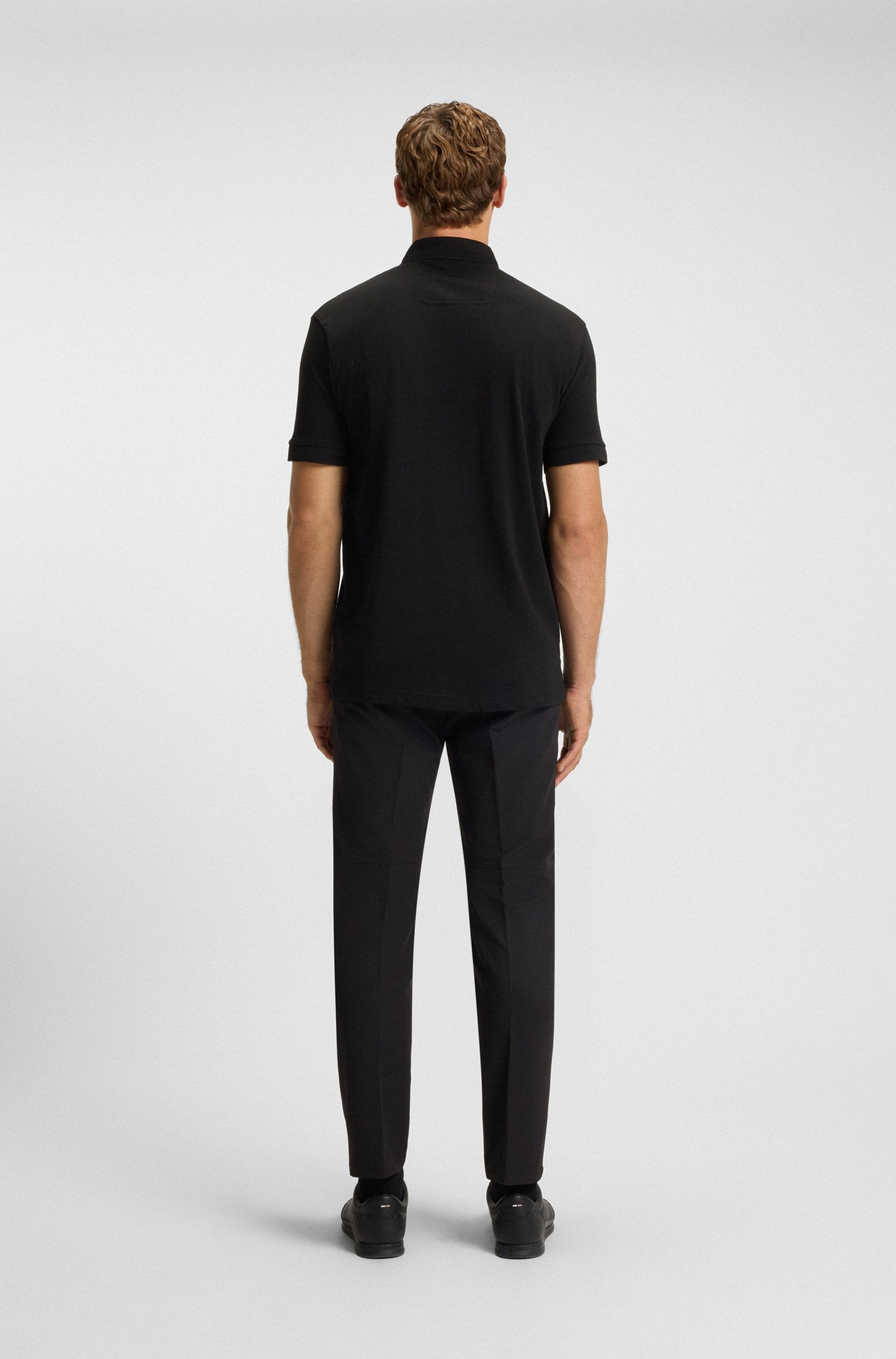 BOSS Relaxed-fit polo shirt in cotton with golf artwork Percy Heritage 50538111