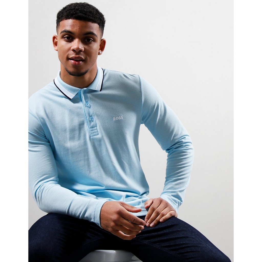 BOSS Polo Shirt Kaos Cowo Pria Man Men Long Sleeve 50469108