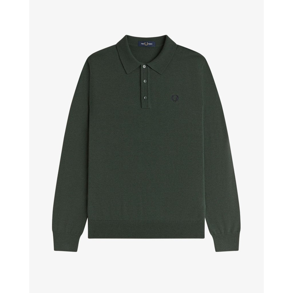Fred Perry Long Sleeve Knit Polo Shirt K4535/X89