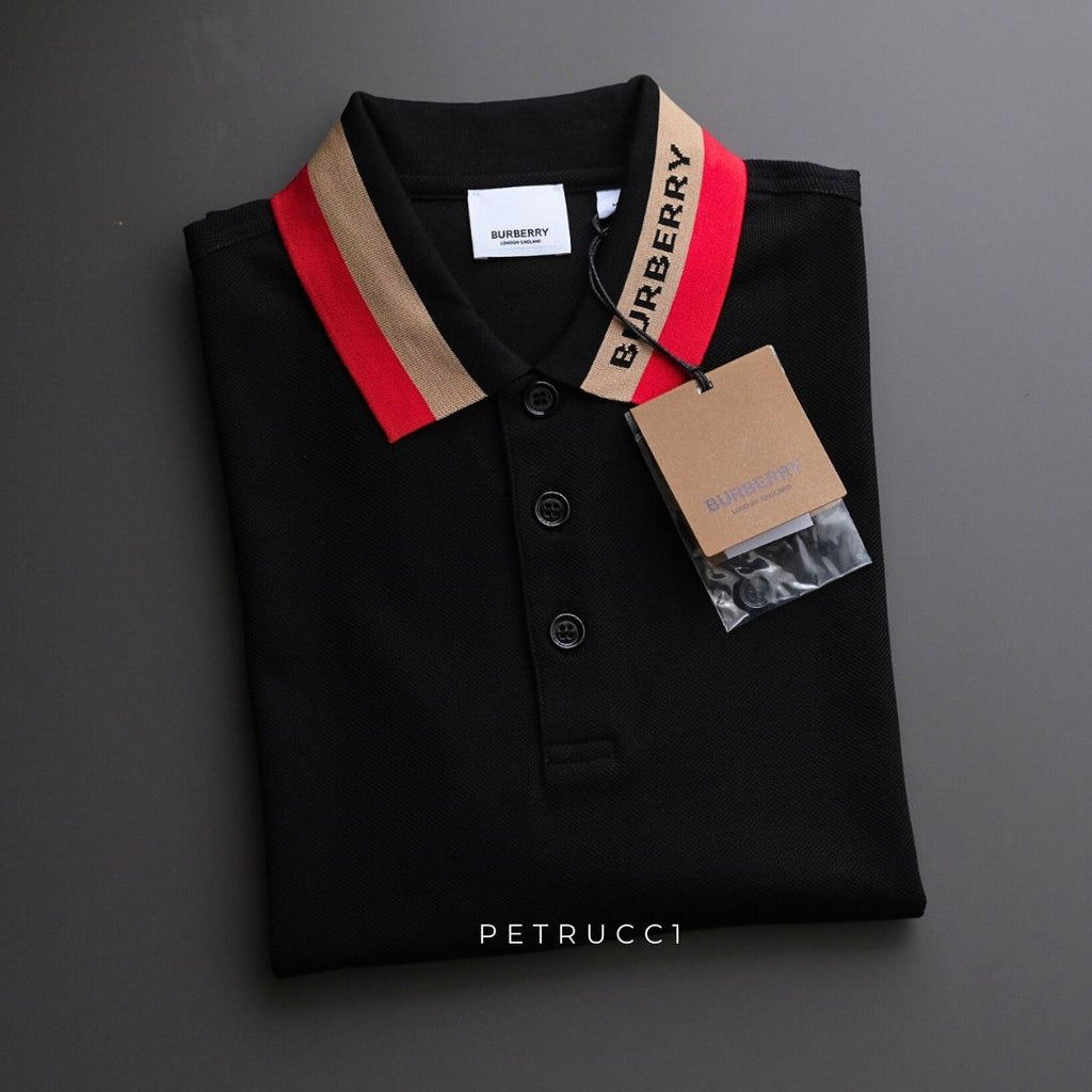 BURBERRY Edney Contrasting Collar Polo Shirt 8039265