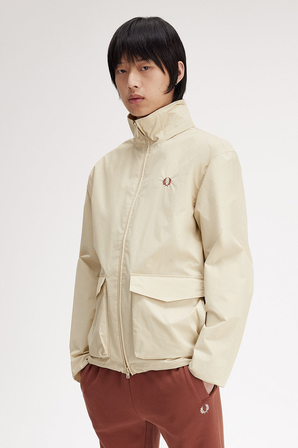 Fred Perry Patch Pocket Zip Through Jacket Parka J8548/691