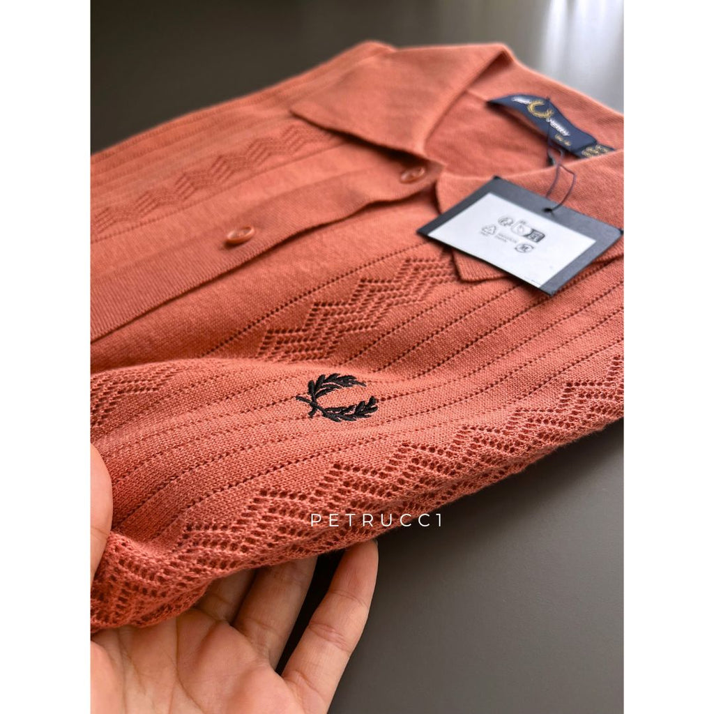 Fred Perry POINTELLE DETAIL KNITTED SHIRT Women K9133/X90