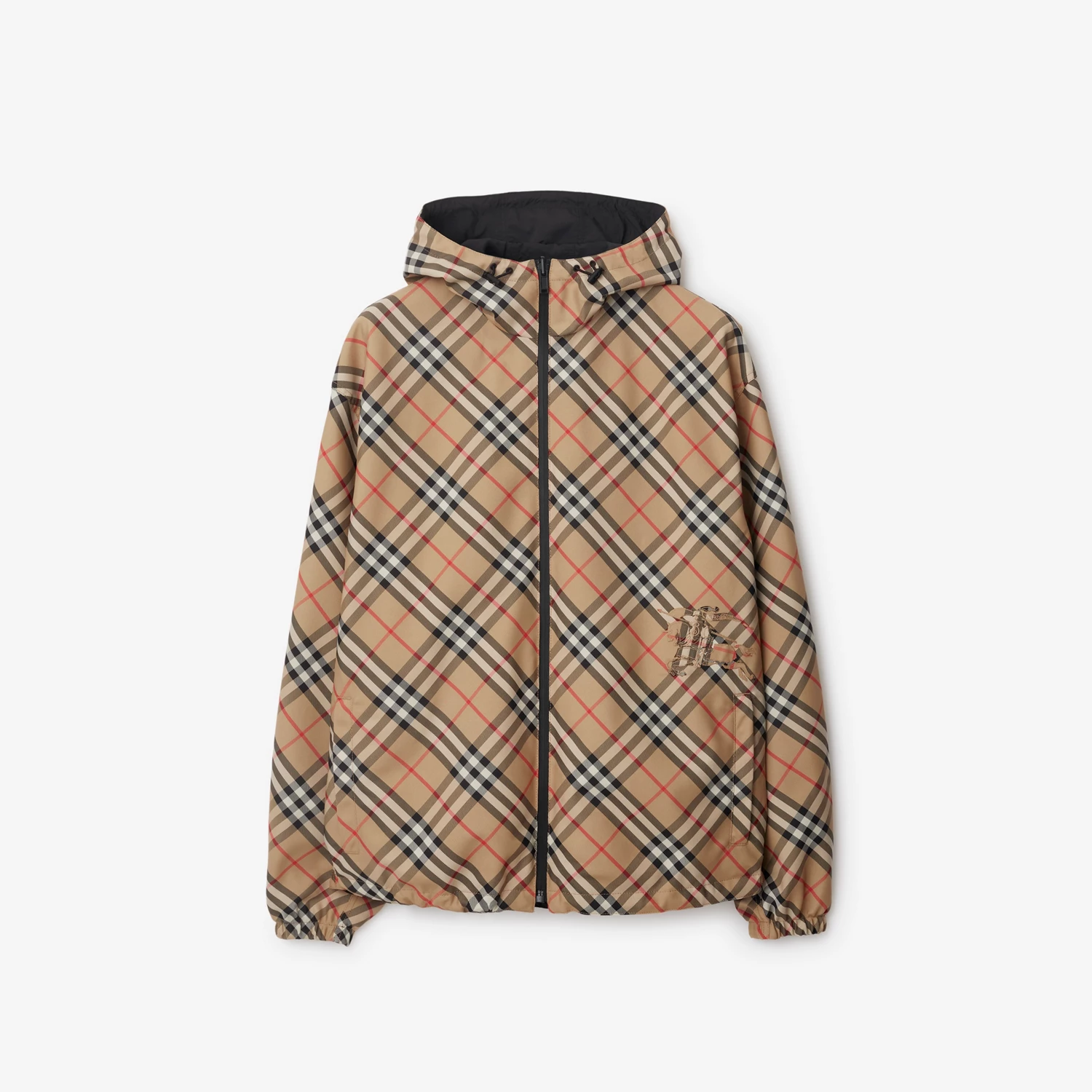 BURBERRY Reversible Check Hooded Jacket 81041021
