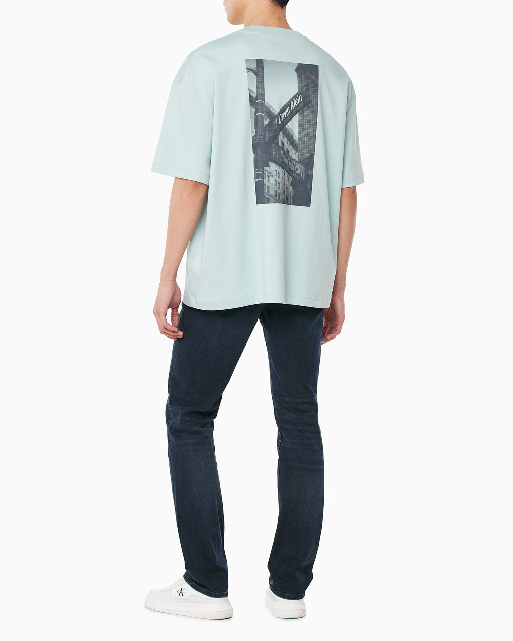 CALVIN KLEIN Graphic Oversized-Fit Cotton T Shirt  4RAB805