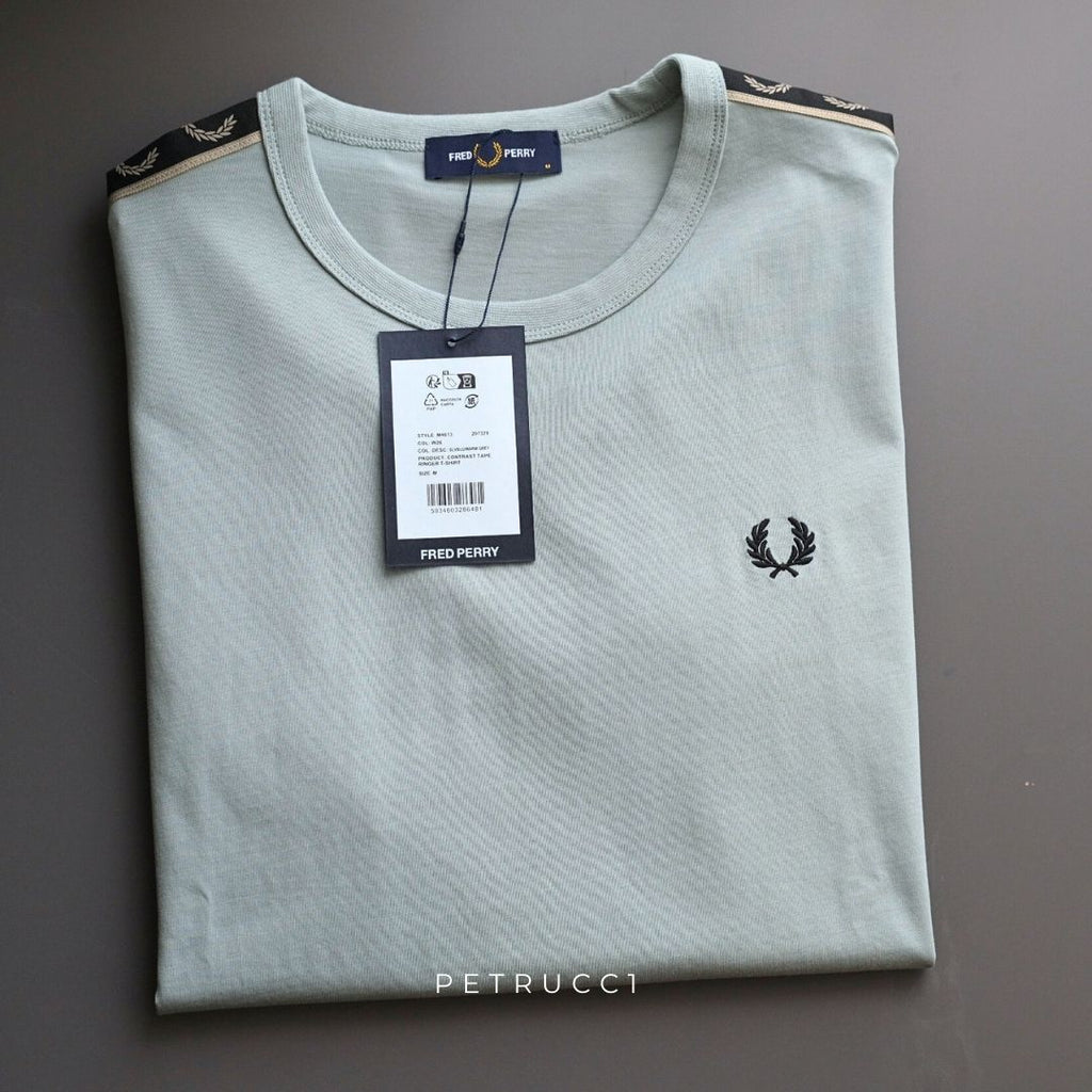 Fred Perry Contrast Tape Ringer T-Shirt Kaos M4613/W26