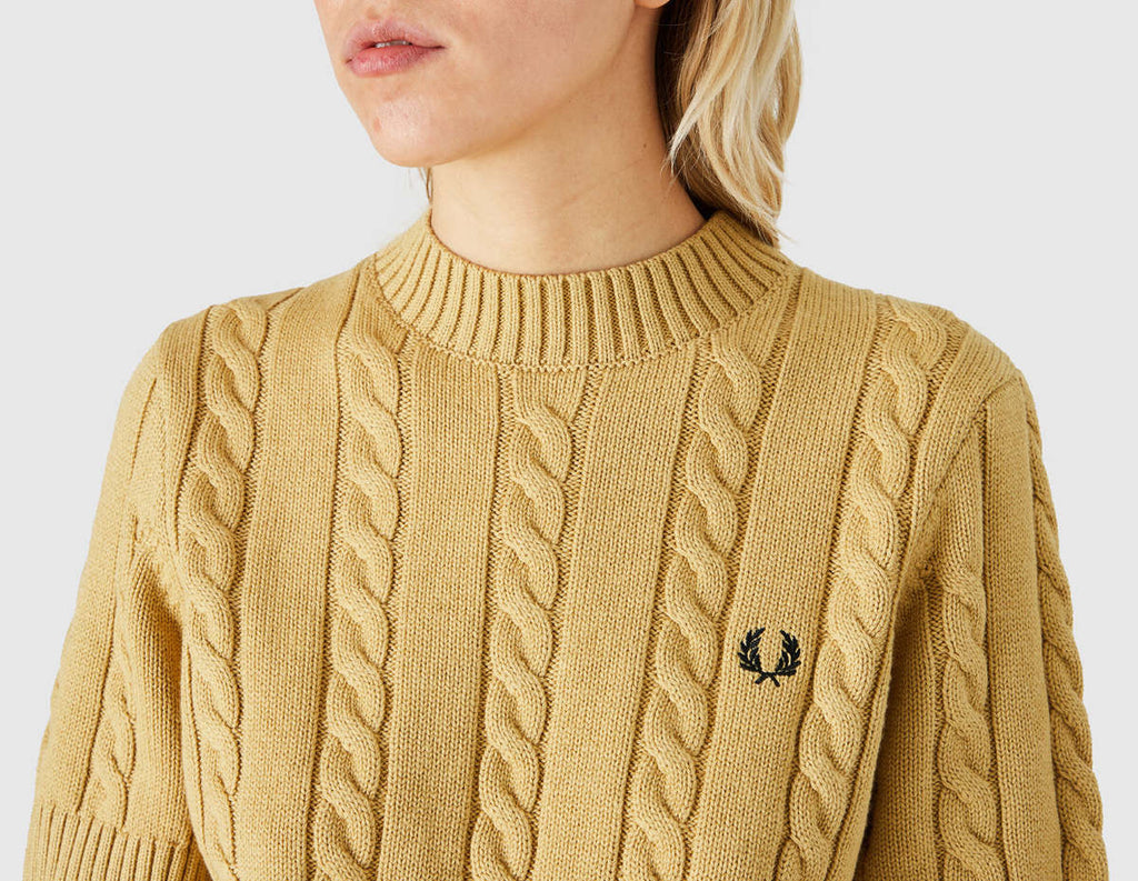 Fred Perry Short Sleeve Cable Knit Jumper Women K3110/194