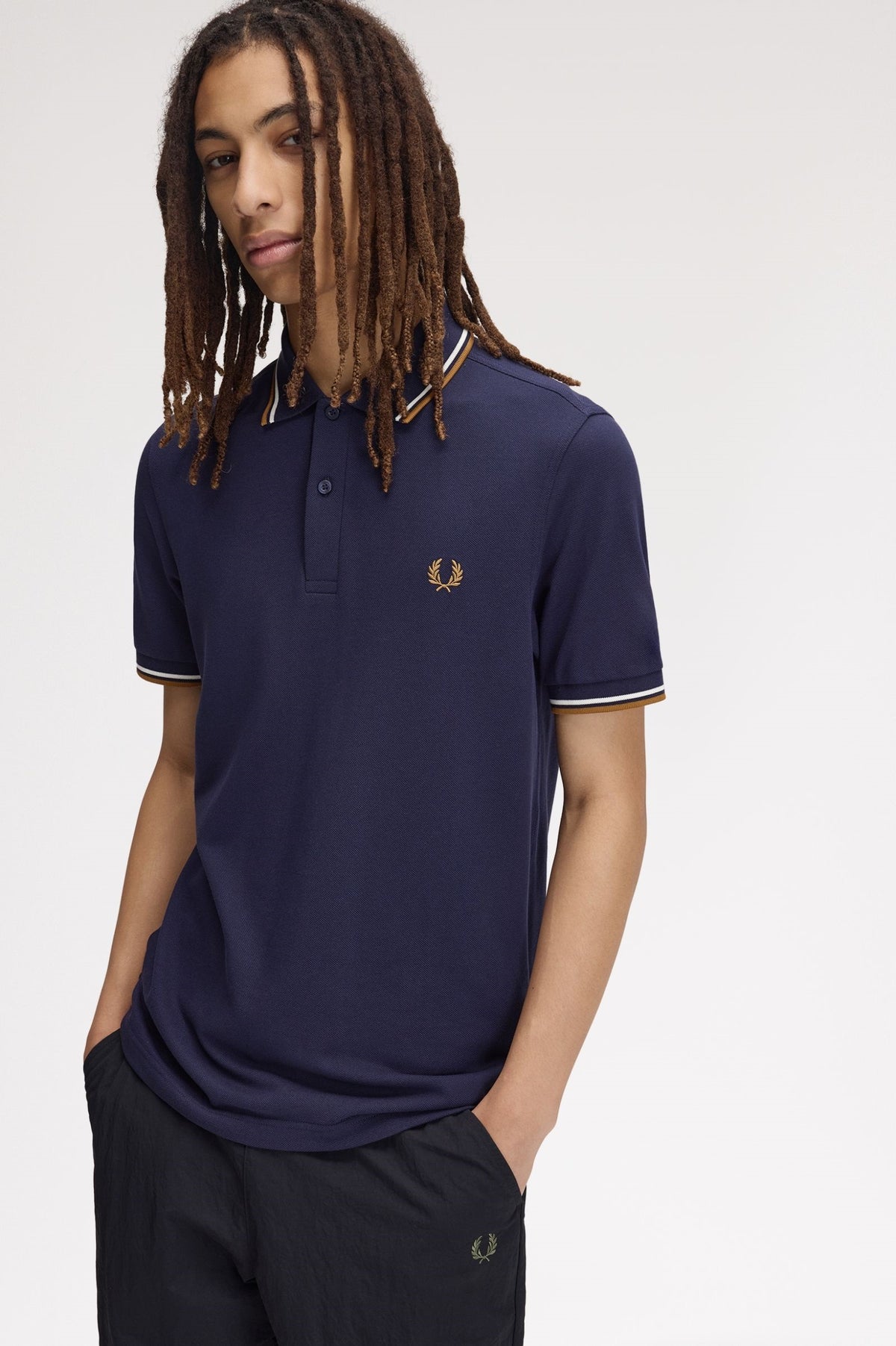 Fred Perry Original Polo Shirt Cowo Original Kaos Pria Lengan Pendek Short M3600/73C