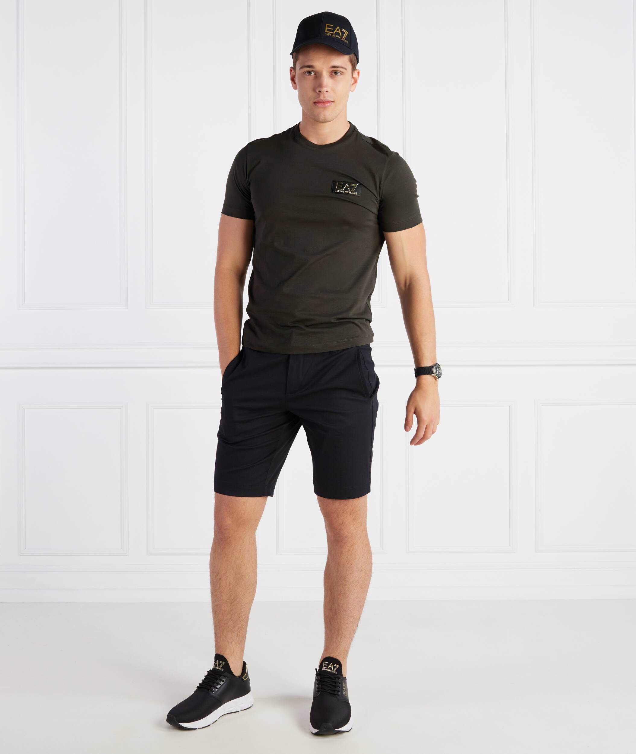 EMPORIO ARMANI EA7 Gold Label Short Sleeve T Shirt  3RPT19 PJM9Z