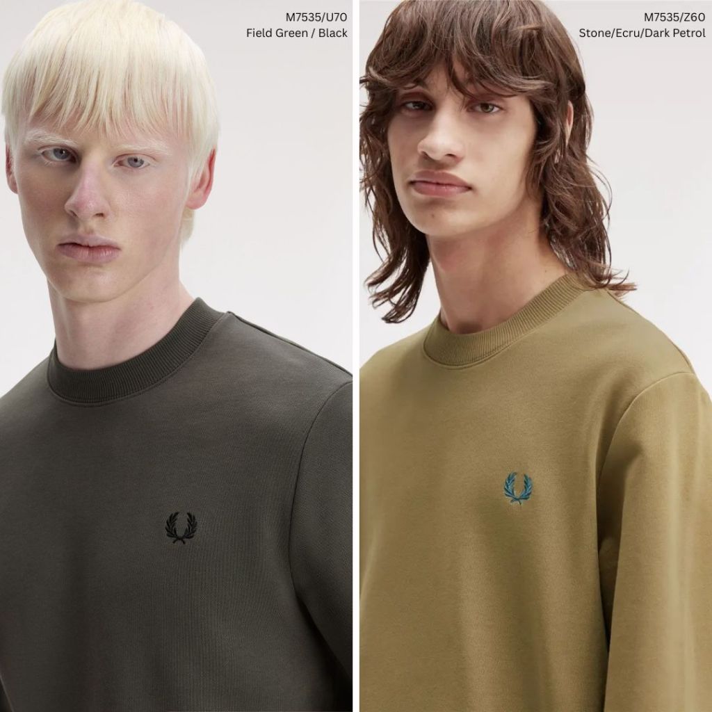 Fred Perry Crew Neck Sweater Sweatshirt M7535
