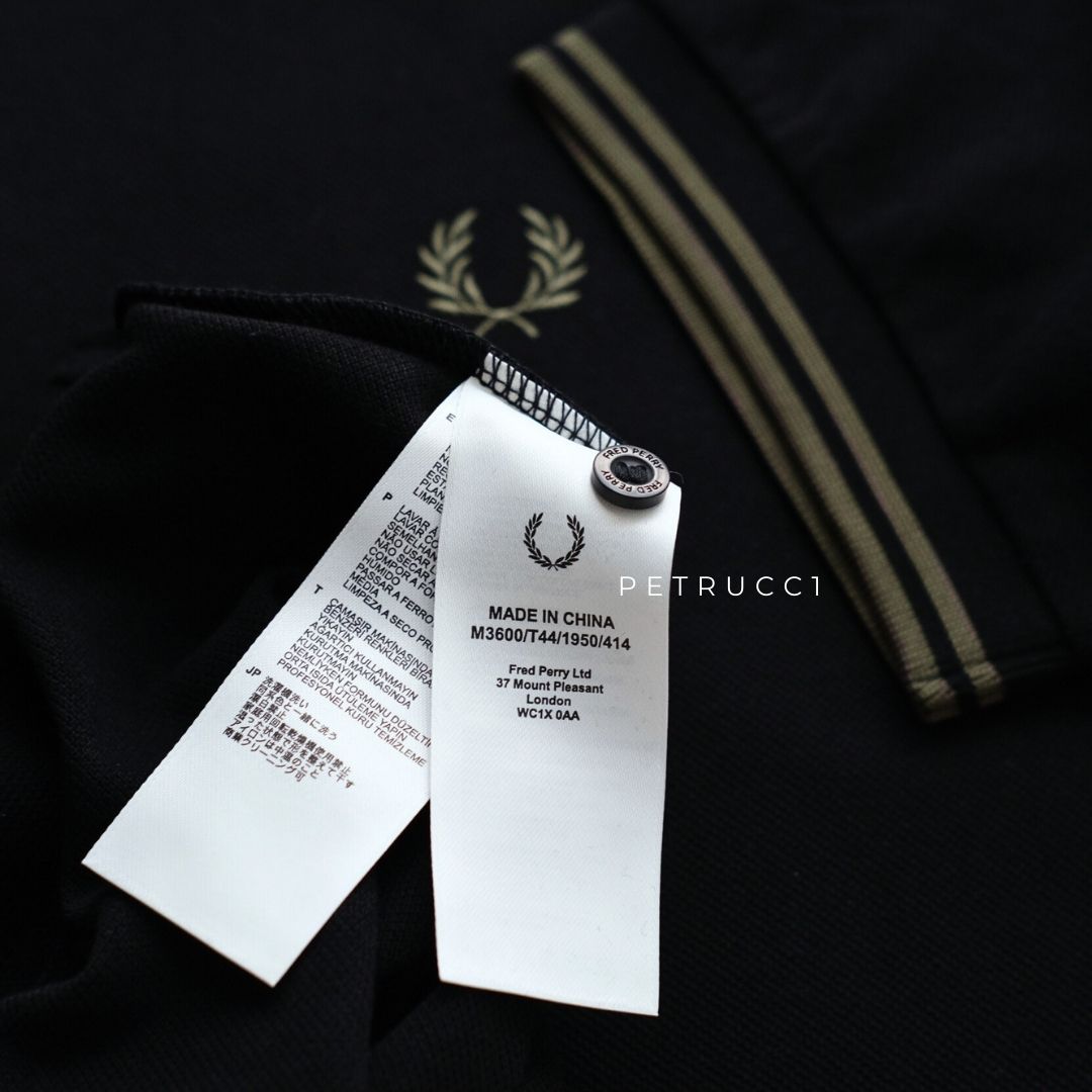 Fred Perry Kaos Polo Shirt Pique Cotton Cowo Pria Man M3600/T44