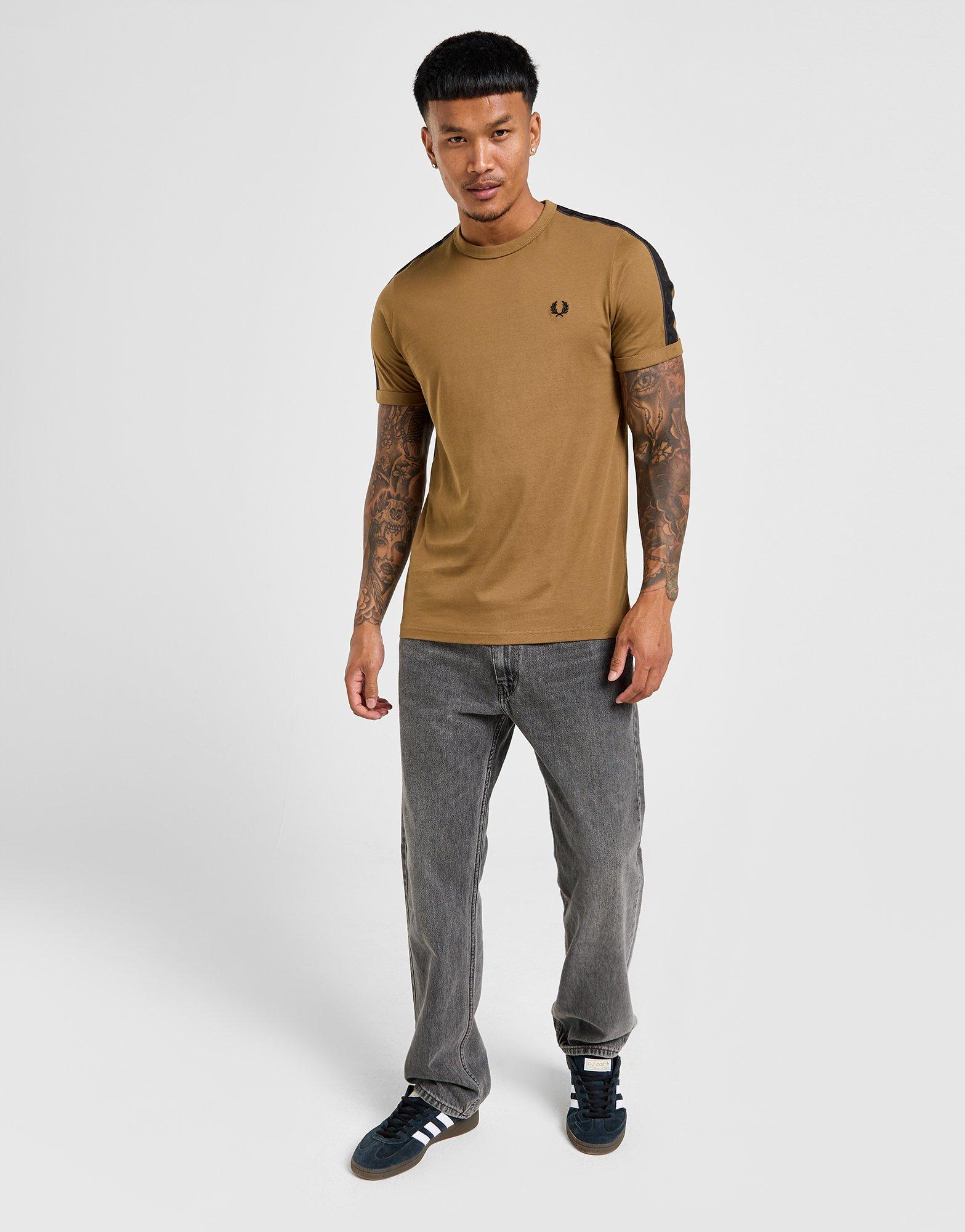 Fred Perry Contrast Tape Ringer T-Shirt Kaos M4613/Y97