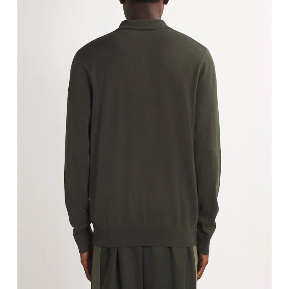 Fred Perry Knit Long Sleeve Polo Shirt Cowo Pria K6537/408