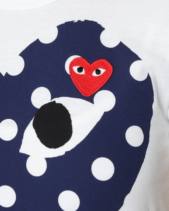 CDG COMME des GARCONS PLAY TEE T SHIRT kaos cowo pria man ORIGINAL