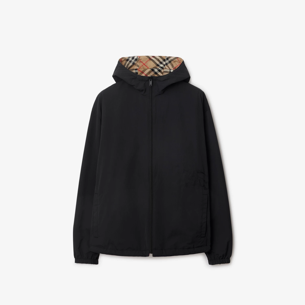 BURBERRY Reversible Check Hooded Jacket 81041021