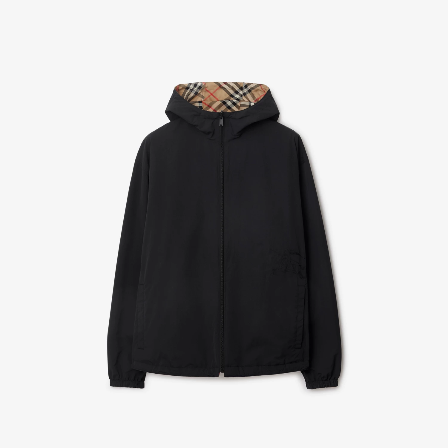 BURBERRY Reversible Check Hooded Jacket 81041021