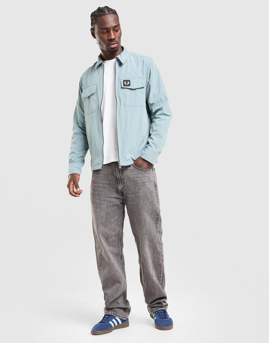 Fred Perry Badge Overshirt Jacket SM9139/Z20