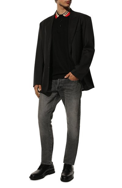 BURBERRY Edney Contrasting Collar Polo Shirt 8039265