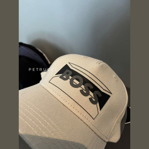 BOSS Cotton-twill cap with contrasting seasonal logo 50505837