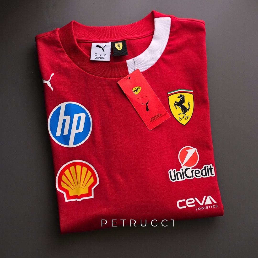 F1 SCUDERIA FERRARI 2025 Scuderia Ferrari 2025 Drivers Tee Men T Shirt