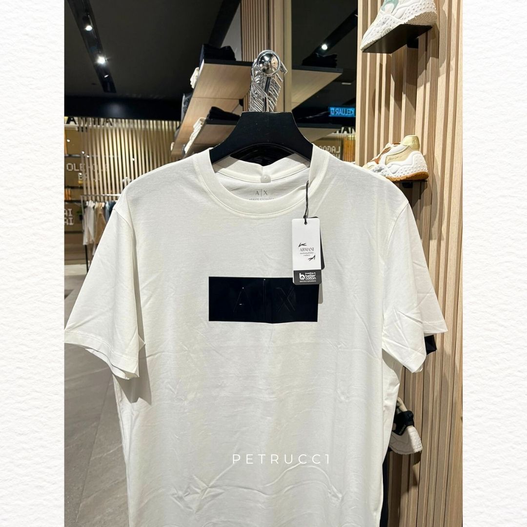 ARMANI EXCHANGE Vinyl Logo Print T Shirt XM000786