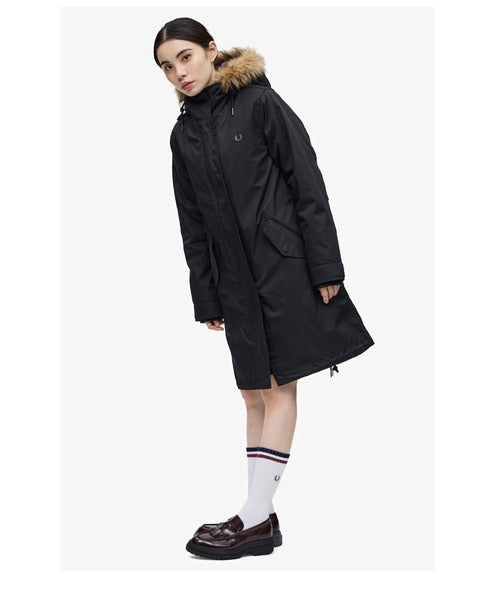 Fred Perry Womens Zip-In Liner Fishtail Parka J6104/102